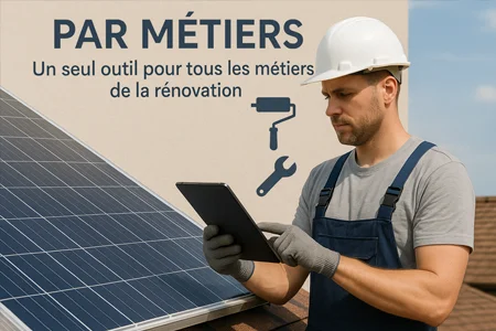 CBM Manager est le CRM SaaS tout-en-un adapté à chaque secteur de la rénovation : photovoltaïque, isolation, pompes à chaleur, menuiserie, traitement de l’eau… Découvrez un outil sur-mesure pour votre métier.